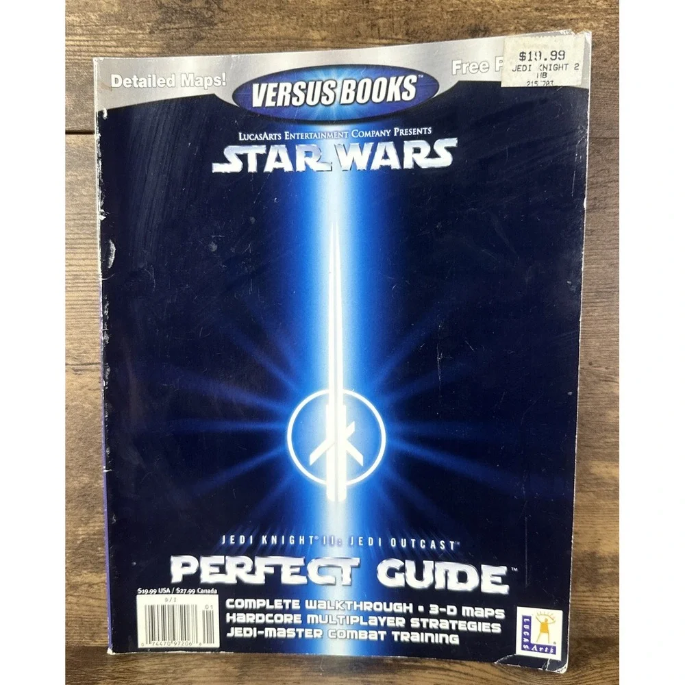 Star Wars Jedi Outcast: Jedi Knight II Guide Book Versus Book No Poster Clean
